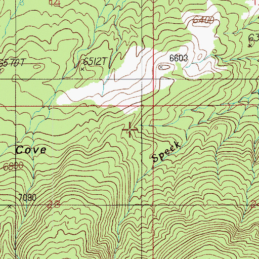 Topographic Map of East Garfield Division, UT