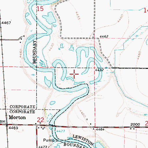 Topographic Map of Lewiston Division, UT