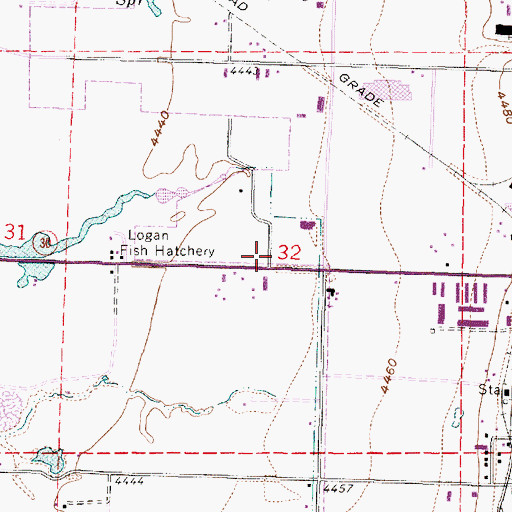 Topographic Map of Logan Division, UT
