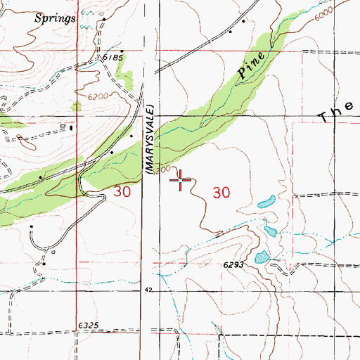 Topographic Map of Marysvale Division, UT