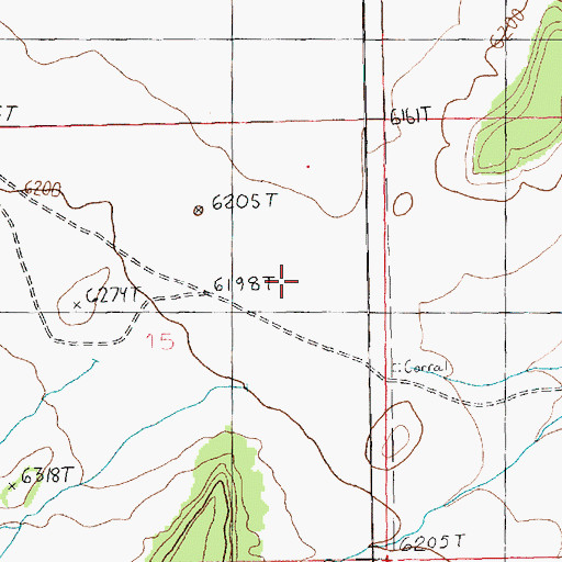 Topographic Map of Monticello Division, UT