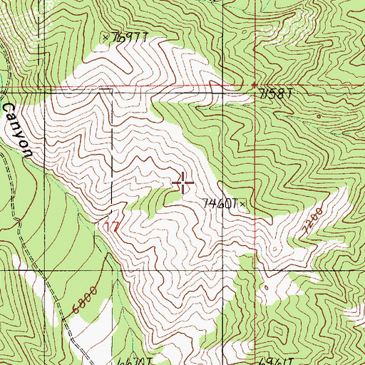 Topographic Map of Morgan North Division, UT