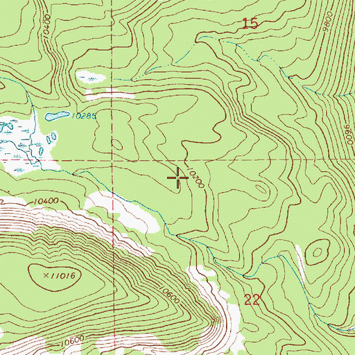 Topographic Map of North Duchesne Division, UT