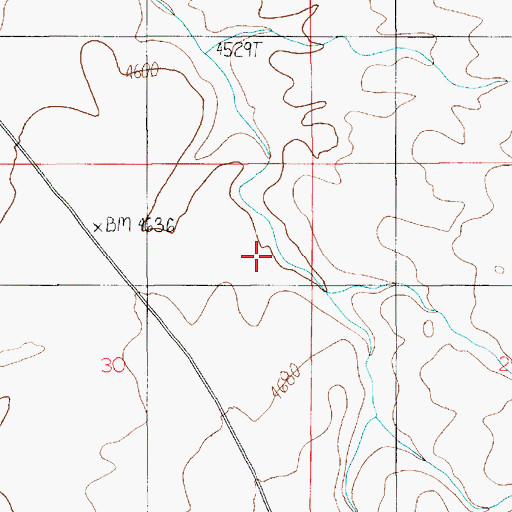 Topographic Map of Oljato Division, UT