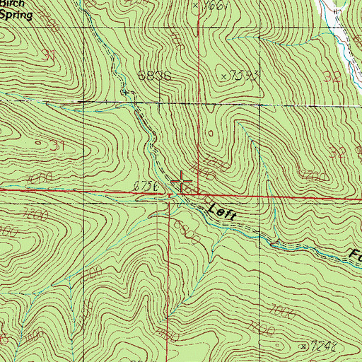Topographic Map of Orderville Division, UT