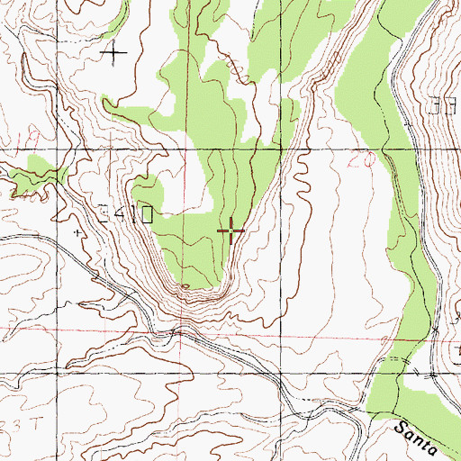Topographic Map of Saint George Division, UT