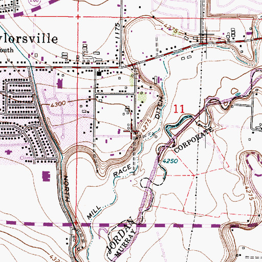 Topographic Map of Salt Lake City Division, UT