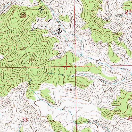 Topographic Map of Vernal Division, UT