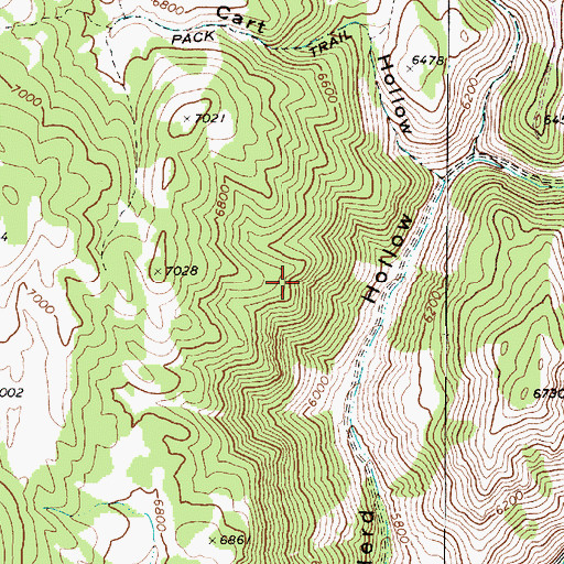 Topographic Map of East Cache Division, UT