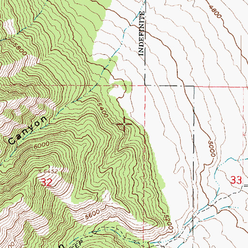 Topographic Map of Wellsville Division, UT