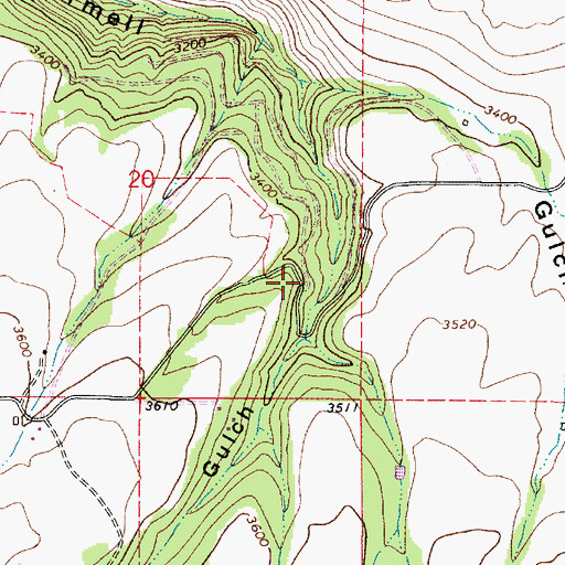 Topographic Map of Asotin Division, WA