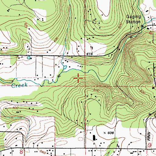 Topographic Map of Battle Ground Division, WA