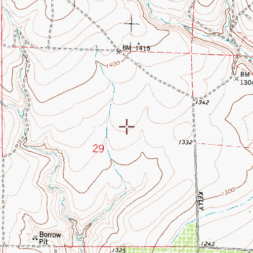 Topographic Map of Benton City Division, WA