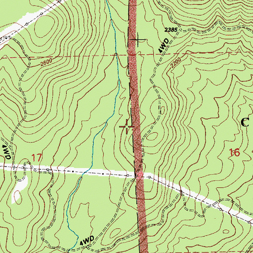 Topographic Map of North Bonneville Division, WA