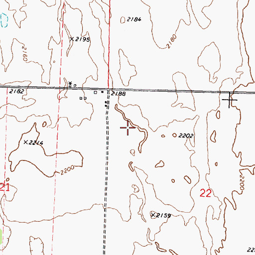 Topographic Map of Bridgeport Division, WA