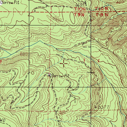 Topographic Map of Castle Rock Division, WA