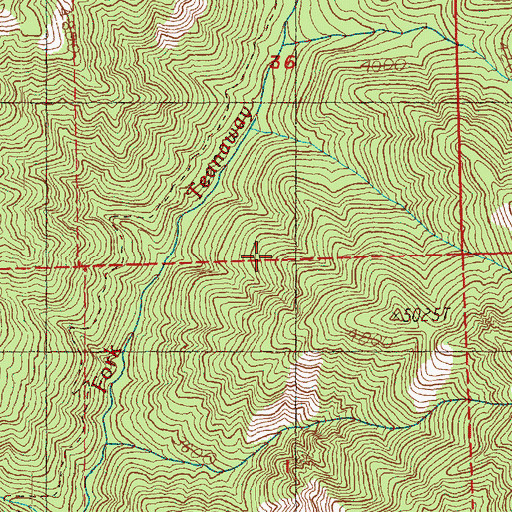 Topographic Map of Cle Elum Division, WA