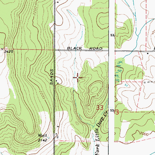 Topographic Map of Colbert Division, WA