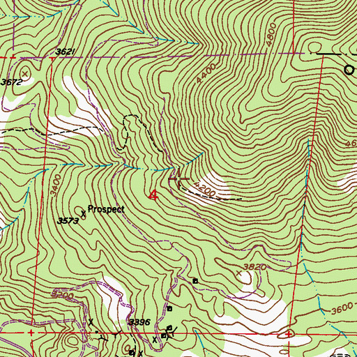 Topographic Map of Colville Division, WA