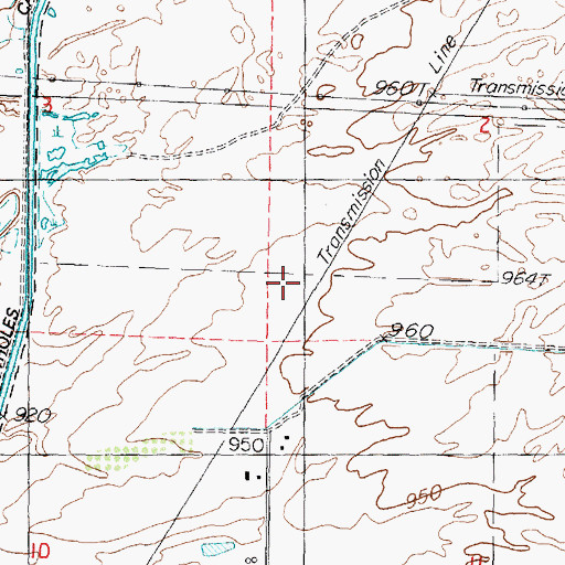Topographic Map of Connell Division, WA
