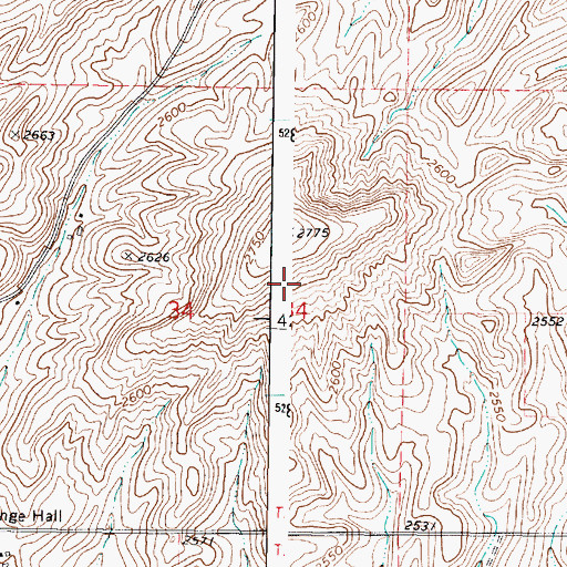 Topographic Map of Davenport Division, WA