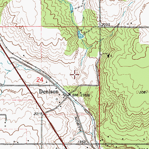 Topographic Map of Deer Park Division, WA