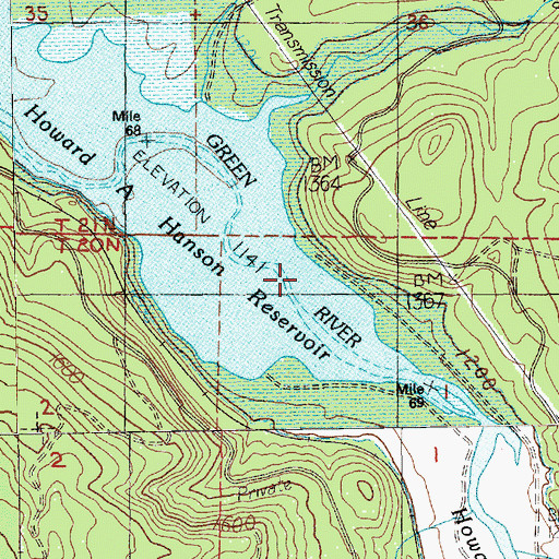 Topographic Map of Enumclaw Plateau Division, WA