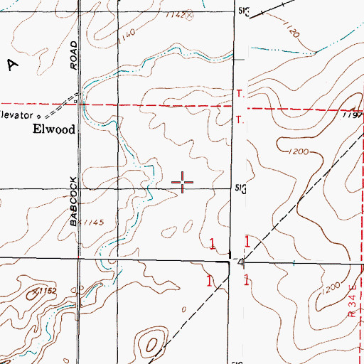 Topographic Map of Eureka Flat Division, WA