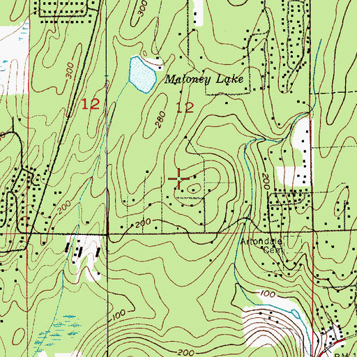 Topographic Map of Gig Harbor Peninsula Division, WA