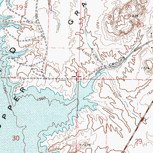 Topographic Map of Grand Coulee Division, WA