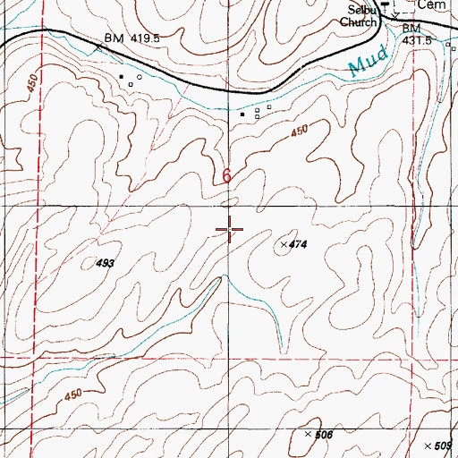 Topographic Map of LaCrosse Division, WA