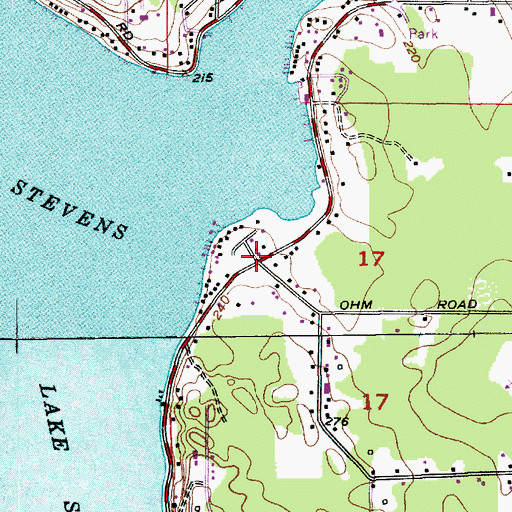 Topographic Map of Lake Stevens Division, WA