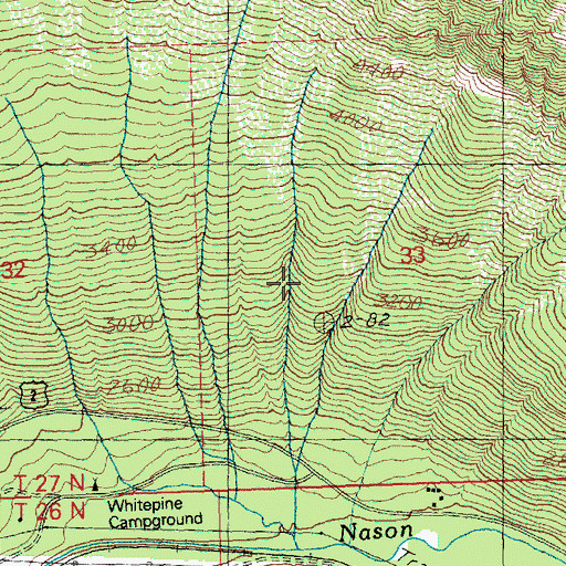 Topographic Map of Leavenworth-Lake Wenatchee Division, WA