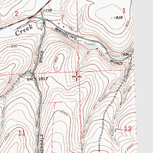 Topographic Map of Mabton Division, WA