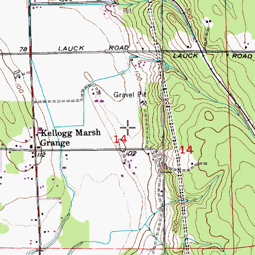 Topographic Map of Marysville Division, WA