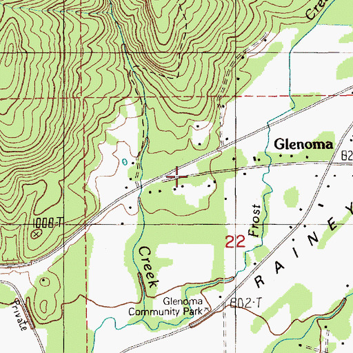 Topographic Map of Morton Division, WA