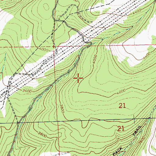 Topographic Map of Northeast Kittitas Division, WA