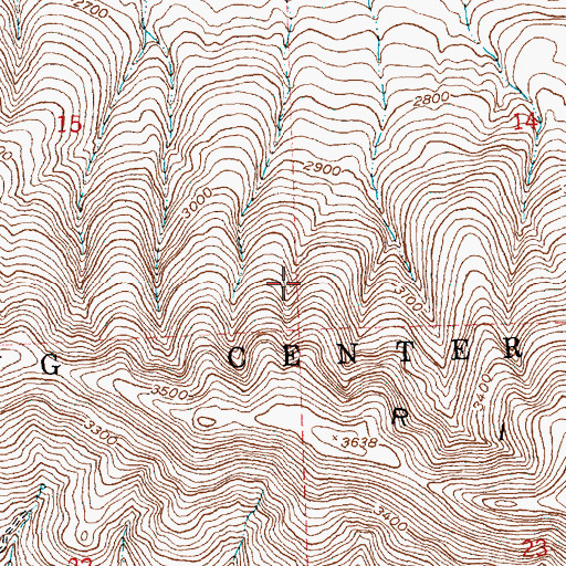 Topographic Map of Northeast Yakima Division, WA