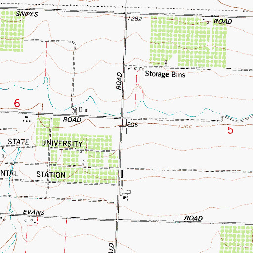 Topographic Map of Northwest Benton Division, WA