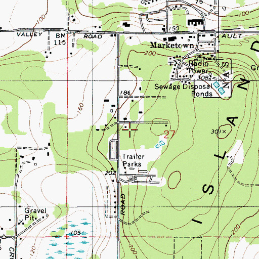 Topographic Map of North Whidbey Island Division, WA