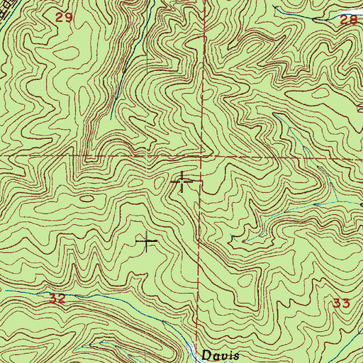 Topographic Map of Oakville Division, WA