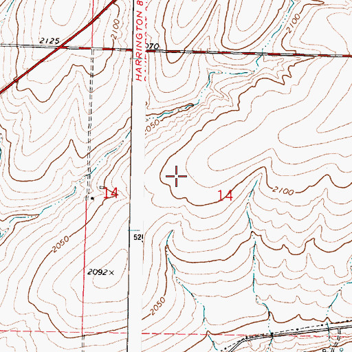 Topographic Map of Odessa Division, WA