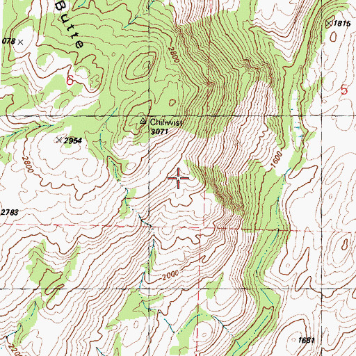 Topographic Map of Okanogan Division, WA