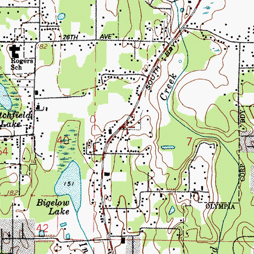 Topographic Map of Olympia Division, WA