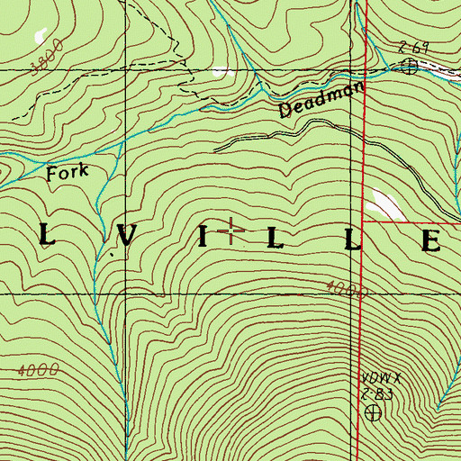 Topographic Map of East Ferry Division, WA