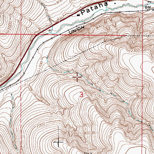 Topographic Map of Pomeroy Division, WA