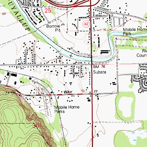 Topographic Map of Puyallup Division, WA