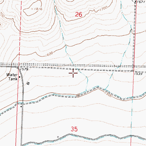Topographic Map of Quincy Division, WA