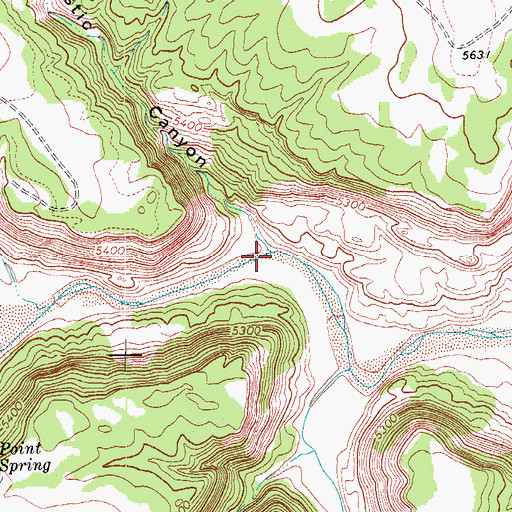 Topographic Map of Estic Canyon, CO