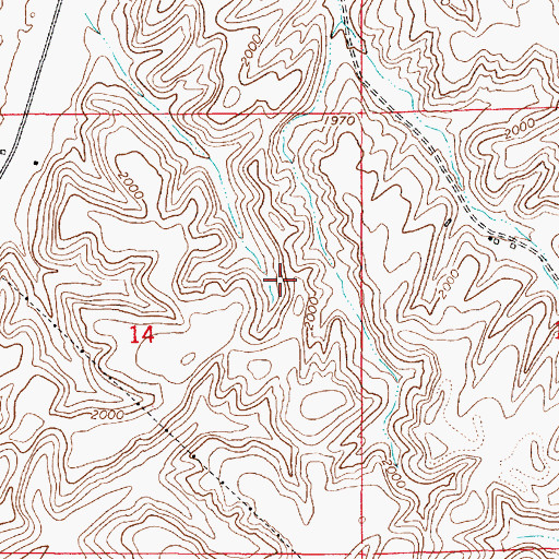 Topographic Map of Rock Lake Division, WA